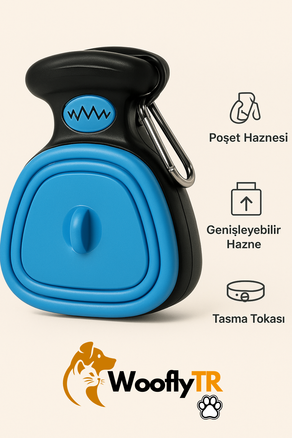 Woofly Taşınabilir Katlanabilir Evcil Hayvan Atık Küreği